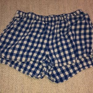 Madewell gingham sleep shorts